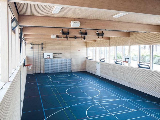 BauBuche ist das Material der Wahl für die Turnhalle Islisberg. 