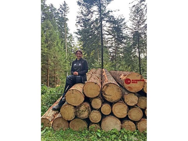 Lara Margiotta sprudelt an den Tagen des Schweizer Holzes vor Freude
