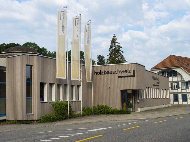 Die Holzfassade war ein Lehrlingsprojekt. 